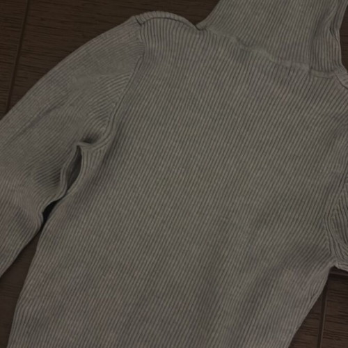 Grey turtleneck long sleeve blouse like new, size S