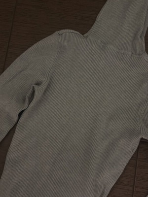 Grey turtleneck long sleeve blouse like new, size S