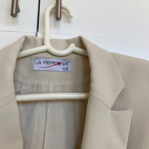 Vintage Y2K cream beige skirt suit set, mermaid style