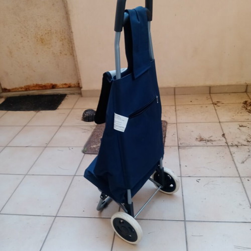 Shopping Trolley cooler fabric blue new
