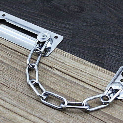 Door Chain Lock Silver New