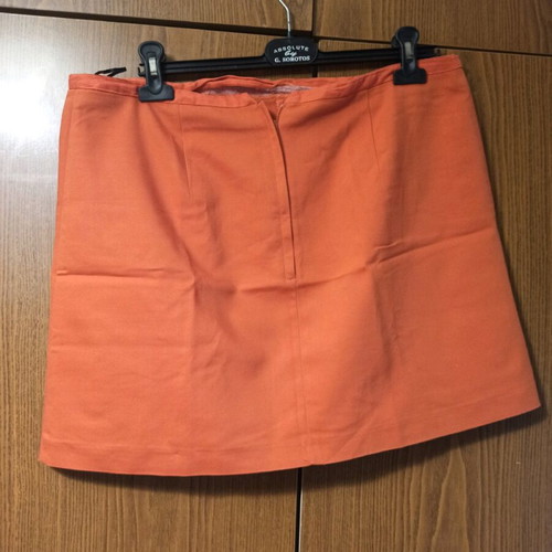 H&M skirt orange used, size 44 XL