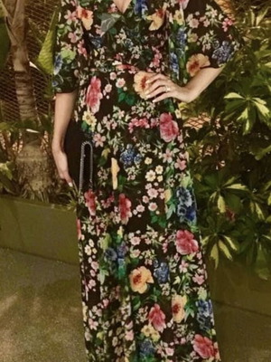 Lynne dress by Katerina Kainouriou like new, colorful, one size