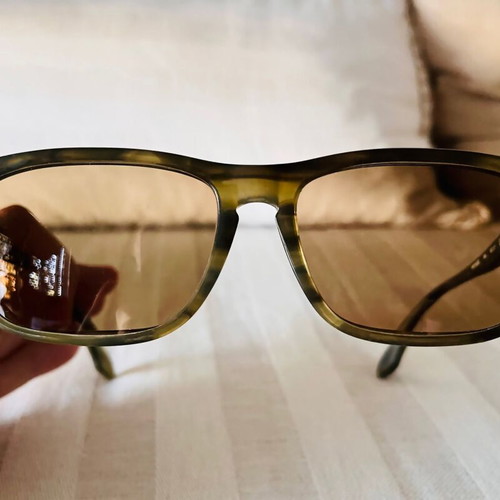 Calvin Klein sunglasses unisex, green acetate frame, prescription lenses