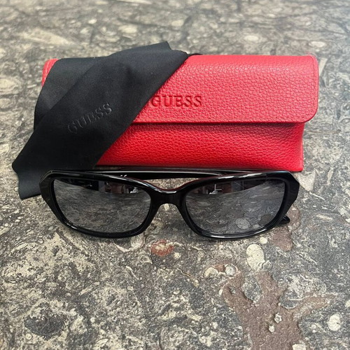 Guess women's sunglasses with red protective case and black cloth