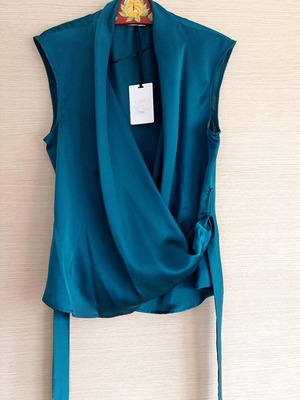 Πουκάμισο αμάνικο κρουαζέ πετρόλ καινούργιο, μέγεθος XL