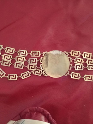 Versace necklace gold tone