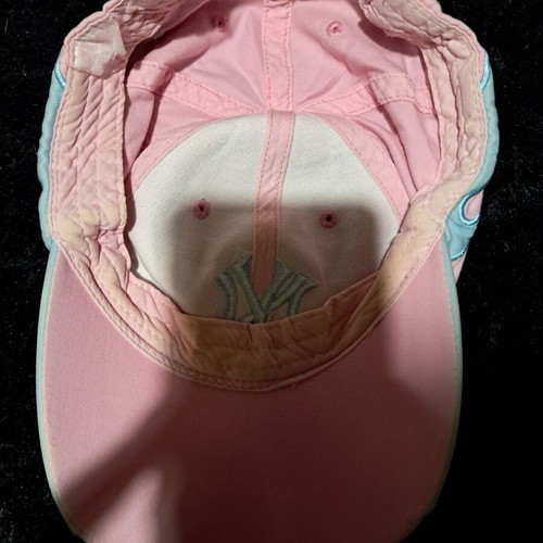 Hat pink with gift thermos used