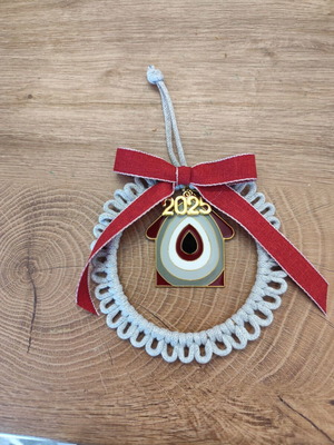 Macrame lucky charm 2025 new, handmade from cotton thread