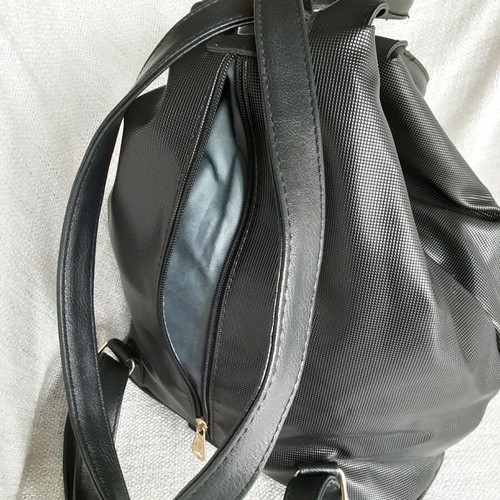 2 in 1 bag used, backpack and handbag, black