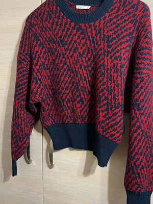 Oysho knitted sweater new, blue and red