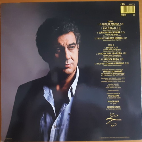 Placido Domingo Sonadores de Espana LP new, authentic Dutch edition