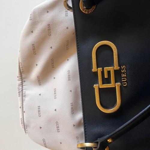 Guess Black Tote Bag brand new, smooth faux leather