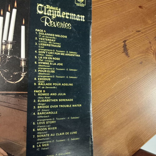 Richard Clayderman vinyl record used, classical music