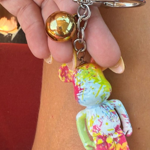 Bear Keychain like new, multicolored