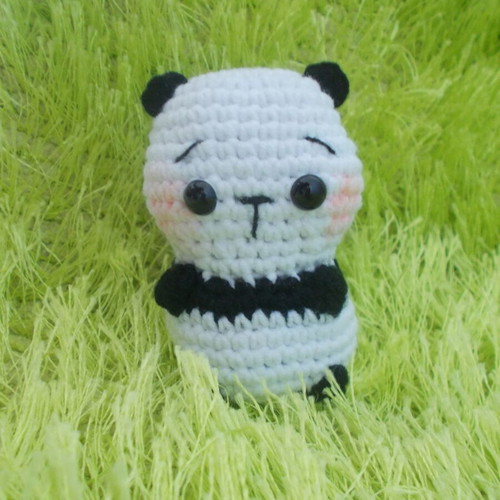 Handmade Amigurumi Panda keychain, new