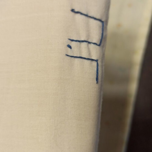 Anti-suffocation baby pillow like new, 26×40 cm, thin