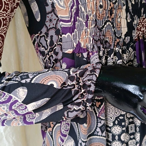 Blouse COCONUDA Italy size M like new, black and purple