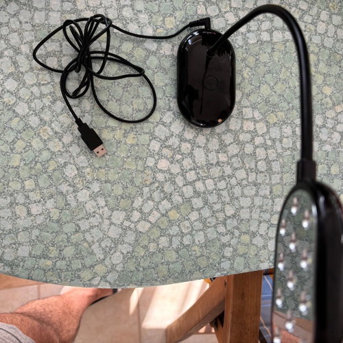 Sentio USB desk lamp used, flexible neck 27 cm