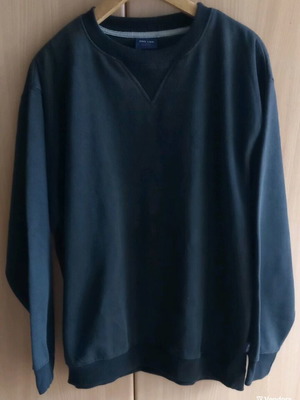 Men's pullover black size L new
