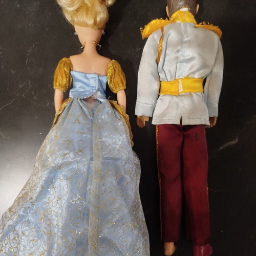 Disney Princess Cinderella and Prince Dolls used