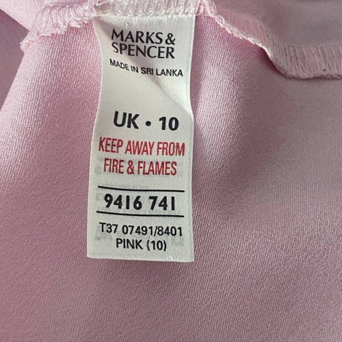 Marks & Spencer satin nightdress pink size UK 10 EU 38 like new