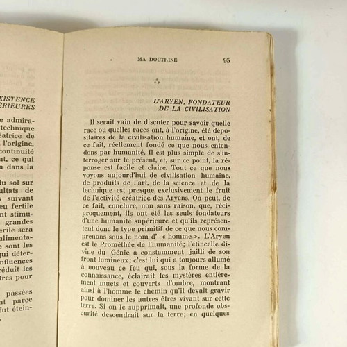 Ma Doctrine book by Adolf Hitler used, French edition 1938