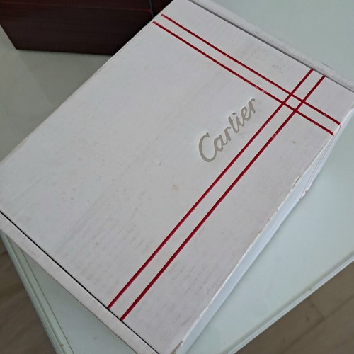 Cartier vintage watch box with papers used