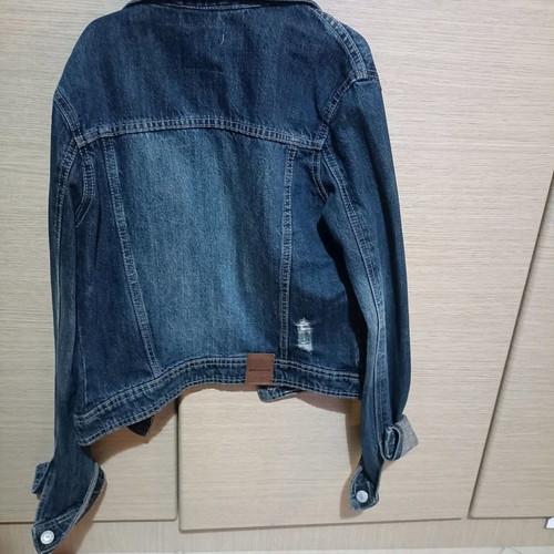 Denim jacket Pink Woman used, blue, size S