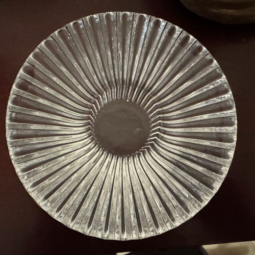 Crystal candle holder like new, 13 cm diameter