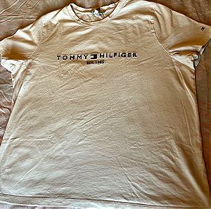 Αυθεντικό λευκό Tommy Hilfiger κοντομάνικο μπλούζακι