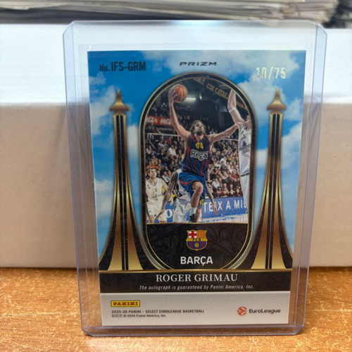 2025-26 Select EuroLeague In Flight Signatures Silver Roger Grimau card new