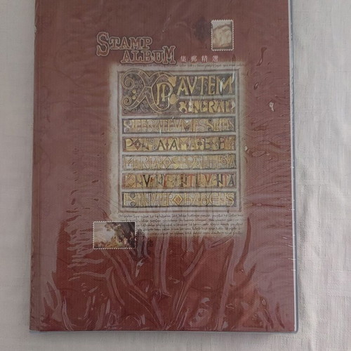 Stamp album new 20 pages with 65 sleeves and block