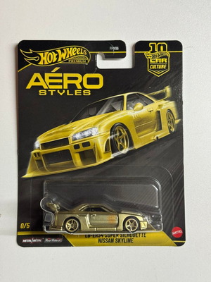 Hot Wheels Aerostyles LB-ER34 Super Silhouette Nissan Skyline R34 като ново