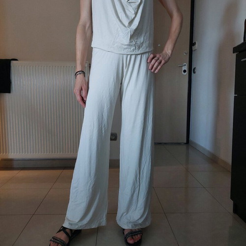 One-piece jumpsuit new size S, beige with open back