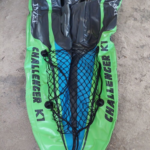 Challenger K1 Inflatable Canoe like new with paddle and pump