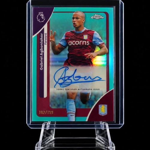 Topps Chrome Premier League Gabriel Agbonlahor Auto Card 102/199