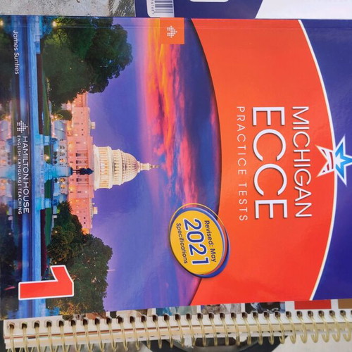 Michigan Ecce Practice Tests and glossary like new, 2021 edition