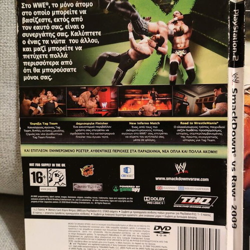 Smackdown vs Raw 2009 PS2 used in very good condition
