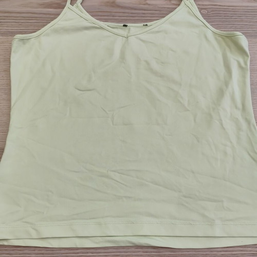 Zara basic cami top pastel lime, size M