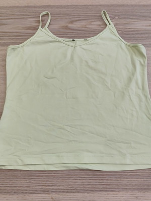 Zara basic cami top pastel lime, size M