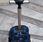 No Fear school bag used, wheeled with zippers