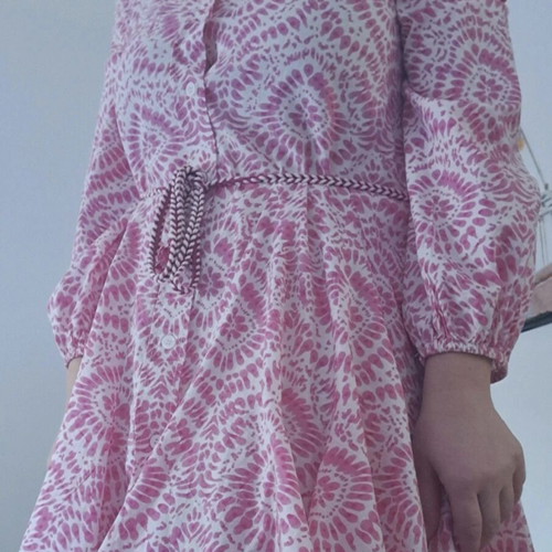 Zara spring dress pink like new, size M