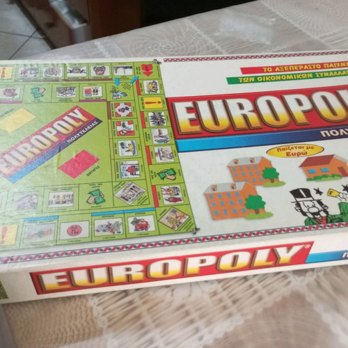 Europoly board game used, deluxe for children over 6 years