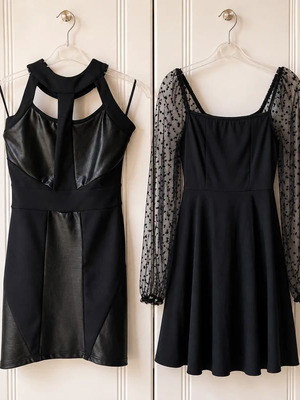 Set of two black dresses size S like new