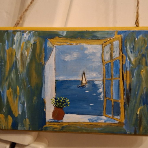 Window With Sea View Wall Decor made to order