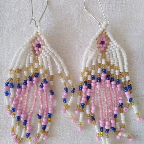 Handmade beaded earrings new, unique pieces
