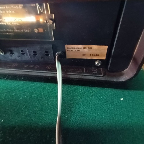 Siemens Klangmeister Superelectronic Rs 305 amplifier used with speakers