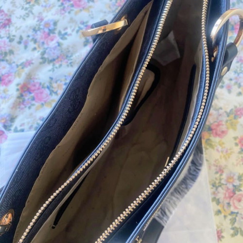 Guess Noelle shoulder bag, black and grey