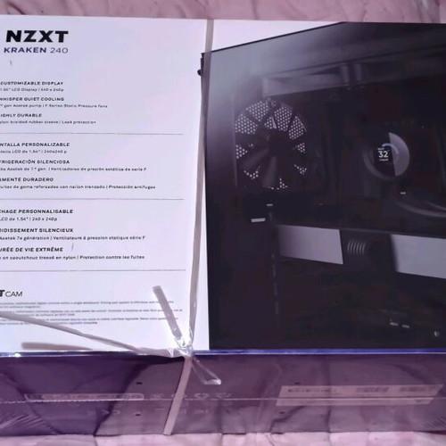 NZXT Kraken 240 AIO liquid cooler new with 240mm LCD display